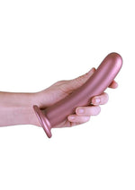 Load image into Gallery viewer, Ouch! Smooth G-Spot Silicone Dildo 7in - Metallic