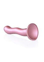 Load image into Gallery viewer, Ouch! Ultra Soft Curvy G-Spot Silicone Dildo 7in - Mettalic