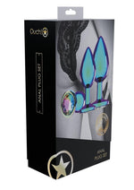 Load image into Gallery viewer, Ouch! Venice Coll Metal Anal Plug Set (3 Piece) - Iridescent - Multicolor/Rainbow