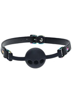 Load image into Gallery viewer, Ouch! Venice Collection Silicone Ball Gag - Black