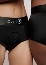 Load image into Gallery viewer, Ouch! Vibrating Strap-On Brief Rechargeable