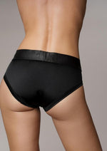Load image into Gallery viewer, Ouch! Vibrating Strap-On High-Cut Brief Rechargeable