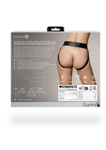 Load image into Gallery viewer, Ouch! Vibrating Strap-On Panty Harness with Open Back Rechargeable