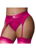 Load image into Gallery viewer, Ouch! Vibrating Strap-On Thong Rechargeable - Pink - XLarge/XXLarge