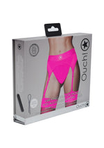 Load image into Gallery viewer, Ouch! Vibrating Strap-On Thong Rechargeable - Pink - Small/XSmall