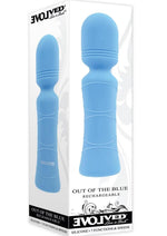 Load image into Gallery viewer, Out Of The Blue Rechargeable Silicone Wand Vibrator - Blue
