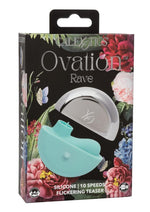 Load image into Gallery viewer, Ovation Rave Rechargeable Silicone Flickering Clitoral Stimulator - Blue