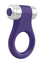 Load image into Gallery viewer, OVO B1 Vibrating Ring - Lilac Chrome/Purple/Silver
