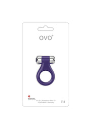 OVO B1 Vibrating Ring - Lilac Chrome/Purple/Silver