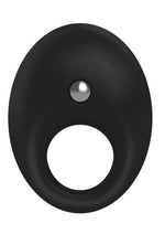 Load image into Gallery viewer, OVO B5 Silicone Cock Ring Waterproof - Black/Chrome
