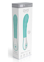 Load image into Gallery viewer, OVO Silkskyn Rechargeable Silicone Bumpy Vibrator - Aqua/Teal/White

