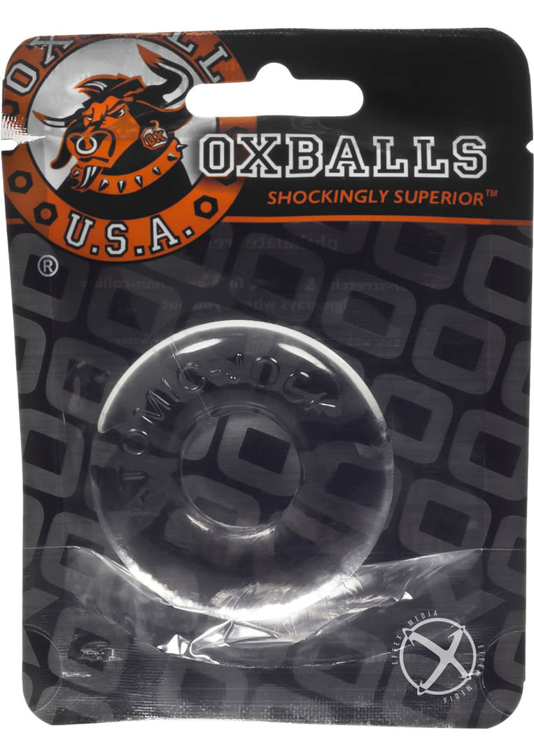 Oxballs Atomic Jock Do-Nut-2 Fatty Cock Ring - Clear - Large