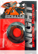 Load image into Gallery viewer, Oxballs Atomic Jock Do-Nut-2 Fatty Silicone Plus+ Cock Ring - Night Edition - Black
