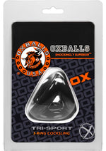 Load image into Gallery viewer, Oxballs Atomic Jock Tri-Sport Cock Ring - Black
