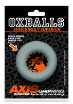 Load image into Gallery viewer, Oxballs Axis Rib Griphold Cockring - Clear/Clear Ice
