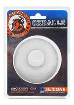 Load image into Gallery viewer, Oxballs Bigger Ox Silicone Cock Ring - Clear/Clear Ice
