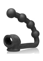 Load image into Gallery viewer, Oxballs Buttballs Silicone Cock Sling-2 with Attached Butt Plug - Black
