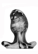 Load image into Gallery viewer, Oxballs Ergo Silicone Butt Plug - Black/Platinum Swirl/Silver - Large