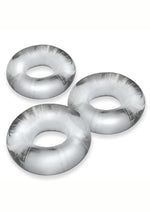 Load image into Gallery viewer, Oxballs Fat Willy Jumbo Cock Ring - Clear - 3 Pack
