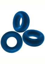 Load image into Gallery viewer, Oxballs Fat Willy Jumbo Cock Ring - Blue/Space Blue - 3 Pack
