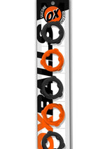 Load image into Gallery viewer, Oxballs Gearheads Silicone Spinner Cock Rings - Black/Orange - 5 Pack