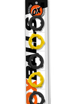 Load image into Gallery viewer, Oxballs Gearheads Silicone Spinner Cock Rings - Black/Yellow - 5 Pack