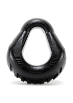 Load image into Gallery viewer, Oxballs Hung Padded Silicone Cock Ring - Black - 3in
