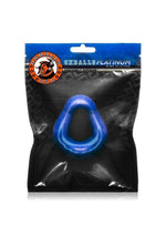 Load image into Gallery viewer, Oxballs Hung Padded Silicone Cock Ring - Blue - 3in
