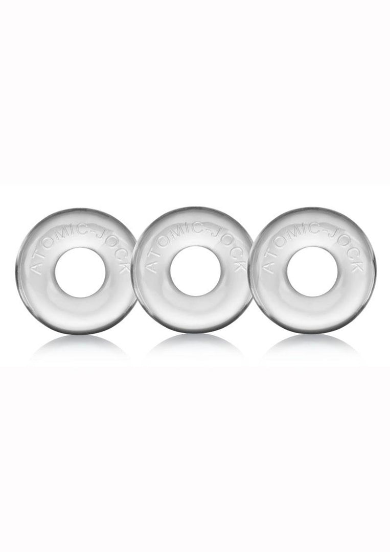 Oxballs Ringer Donut Cock Ring - Clear - 3 Pack