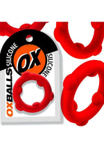 Load image into Gallery viewer, Oxballs Spinner Single Silicone Cock Ring - Red
