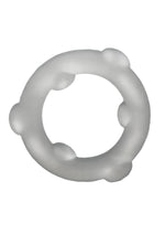 Load image into Gallery viewer, Oxballs Spinner Single Silicone Cock Ring - Vapor - Clear
