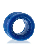 Load image into Gallery viewer, Oxballs Squeeze Short Ballstretcher - Blue Fire - Blue/Silver
