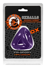 Load image into Gallery viewer, Oxballs Tri-Sport 3-Ring Cocksling - Purple
