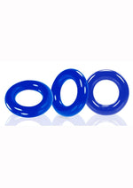 Load image into Gallery viewer, Oxballs Willy Rings Cock Rings - Blue - 3 Pack
