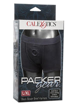 Load image into Gallery viewer, Packer Gear Boxer Brief Harness - Black - Large/XLarge
