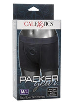 Load image into Gallery viewer, Packer Gear Boxer Brief Harness - Black - Large/Medium
