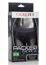 Load image into Gallery viewer, Packer Gear Brief Harness - Black - 3XLarge/XXLarge
