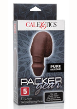 Load image into Gallery viewer, Packer Gear Silicone Packing Penis - Chocolate - 5in
