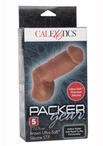 Load image into Gallery viewer, Packer Gear Ultra-Soft Silicone STP Hollow Packer - Brown/Chocolate - 5in

