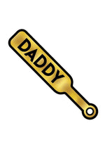 Load image into Gallery viewer, Paddle Daddy Enamel Pin - Black/Yellow
