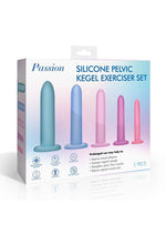 Load image into Gallery viewer, Passion Silicone Pelvic Kegel Exerciser - Lavender/Purple - 5 Piece/Set