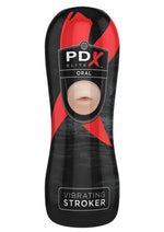 Load image into Gallery viewer, Pipedream Extreme Elite Vibrating Oral Masturbator with Bullet - Mouth - Black/Flesh/Vanilla
