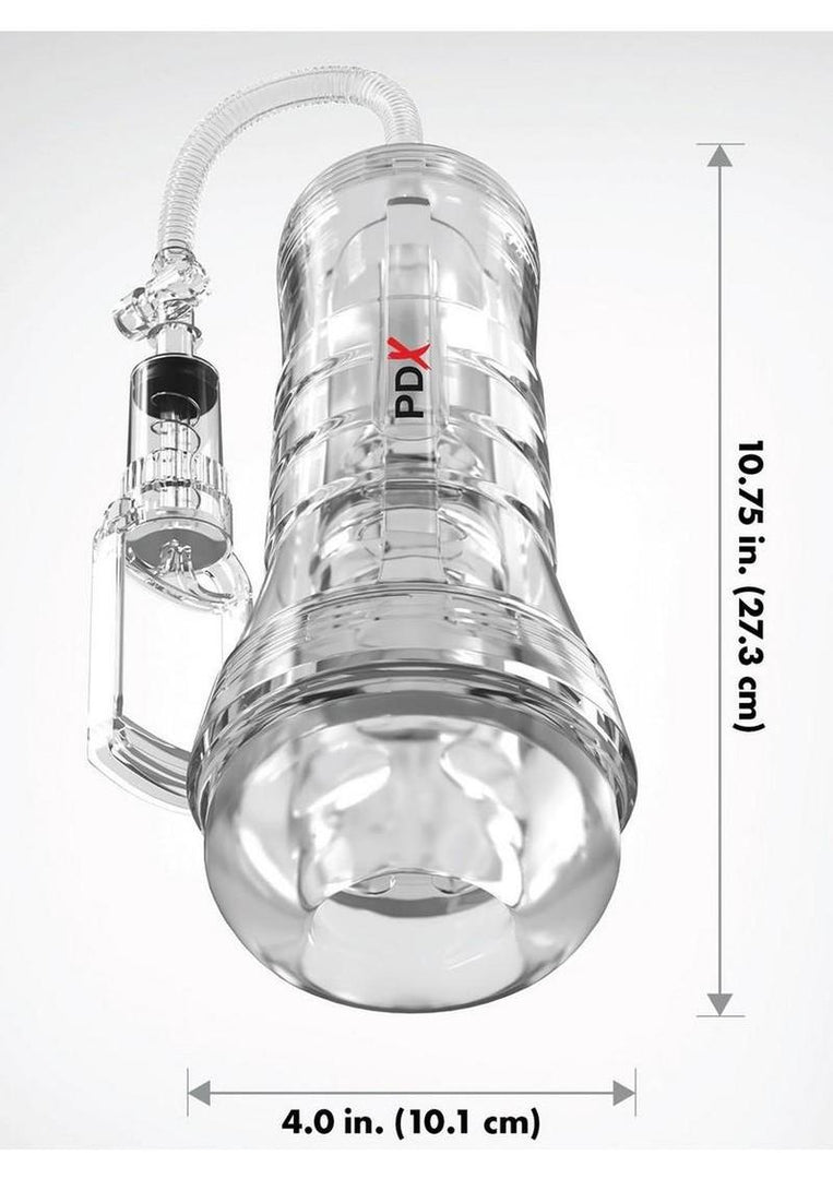 Pdx Elite Viewtube Vac XXL Pump See-Thru EZ-Grip Pump Stroker - General Orifice