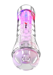 Pdx Elite Viewtube XXL See-Thru EZ-Grip Led Stroker - Clear - XXLarge