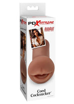 Load image into Gallery viewer, Pdx Extreme Coed Cocksucker Mouth Stroker - Caramel
