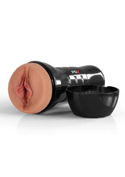 Pdx Extreme Wet Pussies Super Luscious Lips XXL Self Lubricating Stroker - Caramel