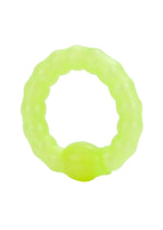Load image into Gallery viewer, Pearl Beaded Prolong Silicone Cock Ring - Glow

