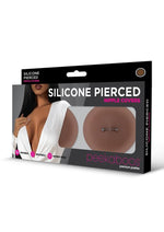 Load image into Gallery viewer, Peekaboo Silicone Pierced Nipple Covers - Chocolate