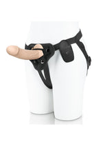 Load image into Gallery viewer, Pegasus Realistic Silicone Rechargeable Dildo with Remote Control and Adjustable Harness - Vanilla - 6.5in - Set
