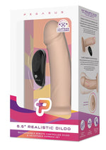 Load image into Gallery viewer, Pegasus Realistic Silicone Rechargeable Dildo with Remote Control and Adjustable Harness - Vanilla - 6.5in - Set
